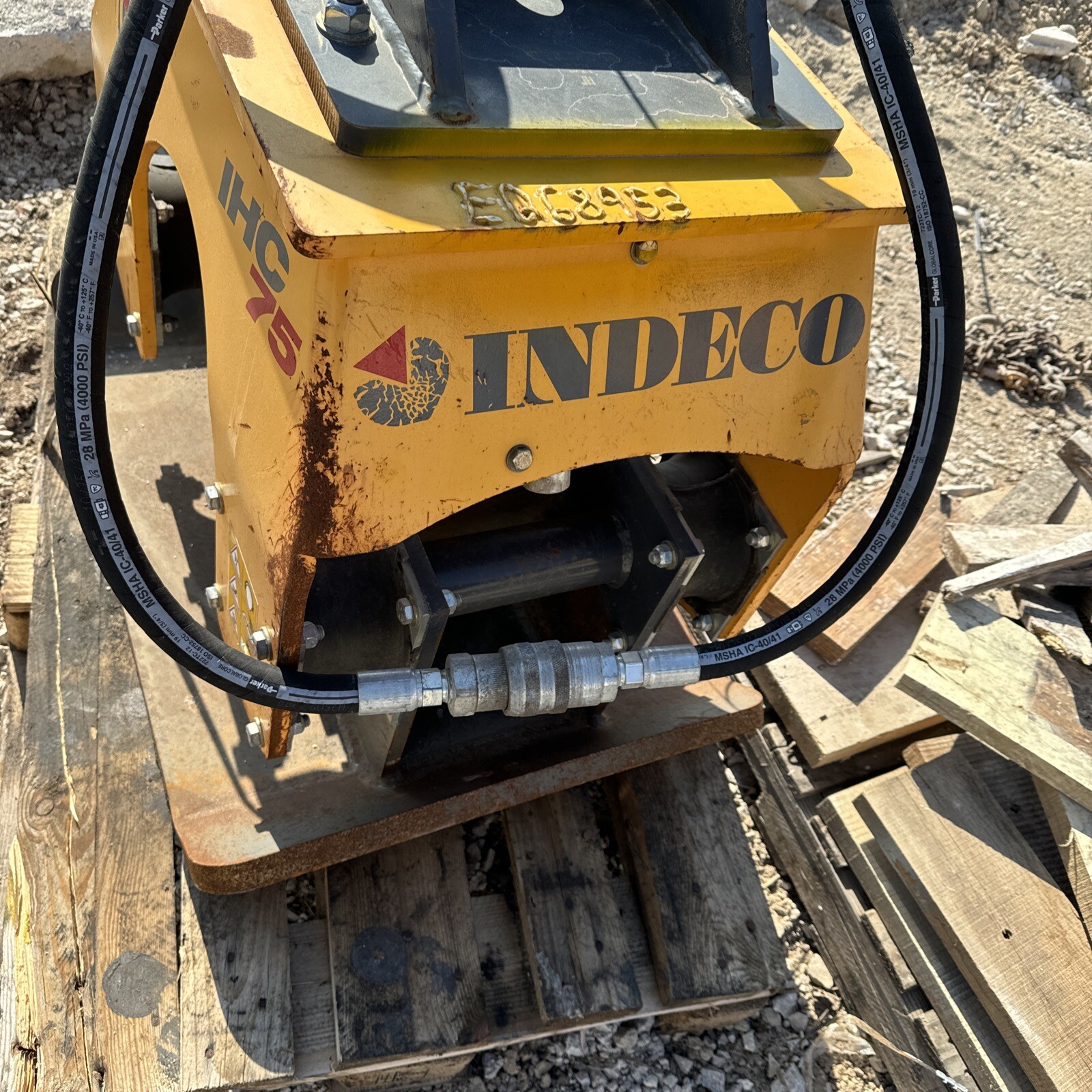 Indeco IHC 75 Mini Excavator Compactor Loader Backhoe Cat Case 24x25 Plate