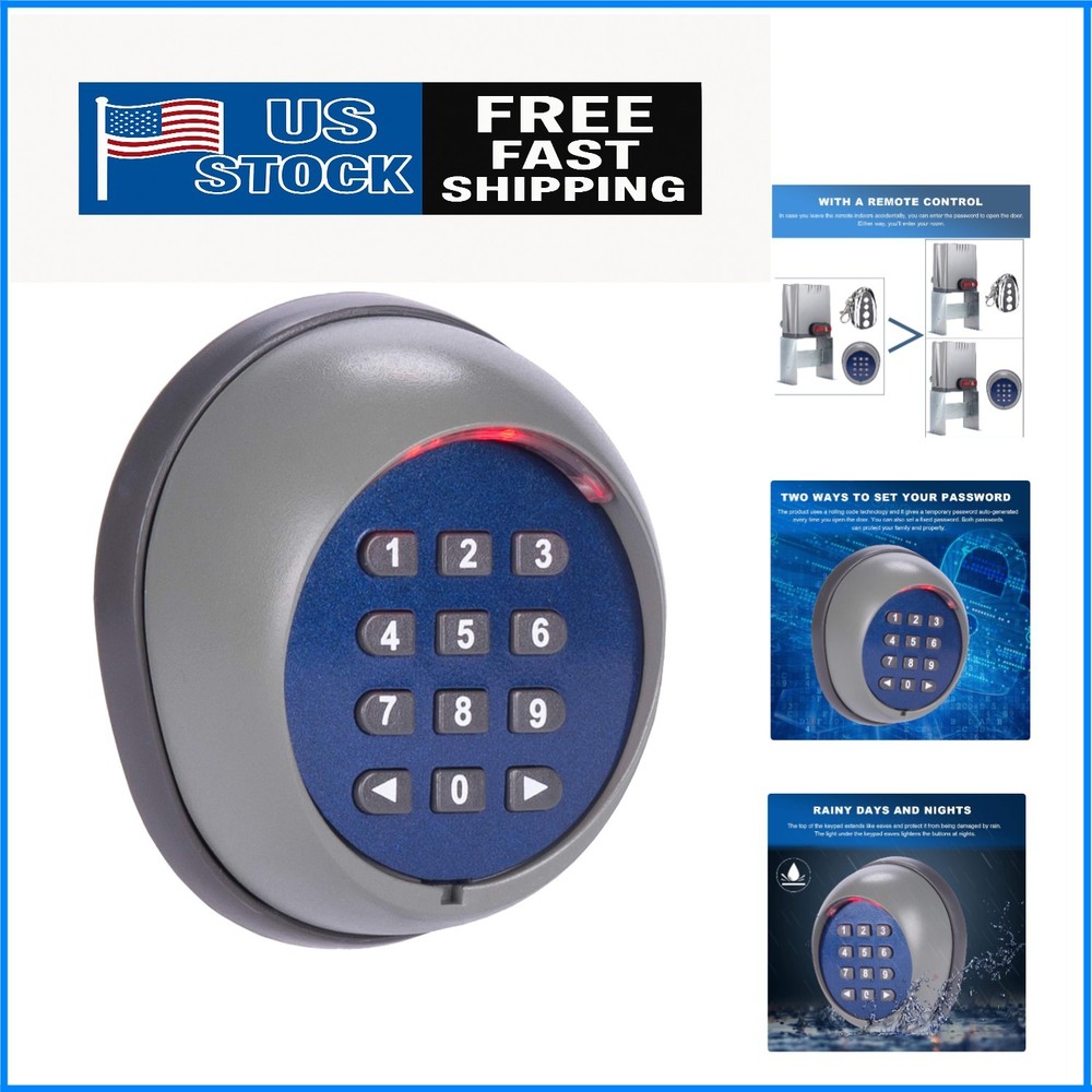 Durable Outdoor Wireless Keypad for Gate Opener - Keyless Entry Convenience