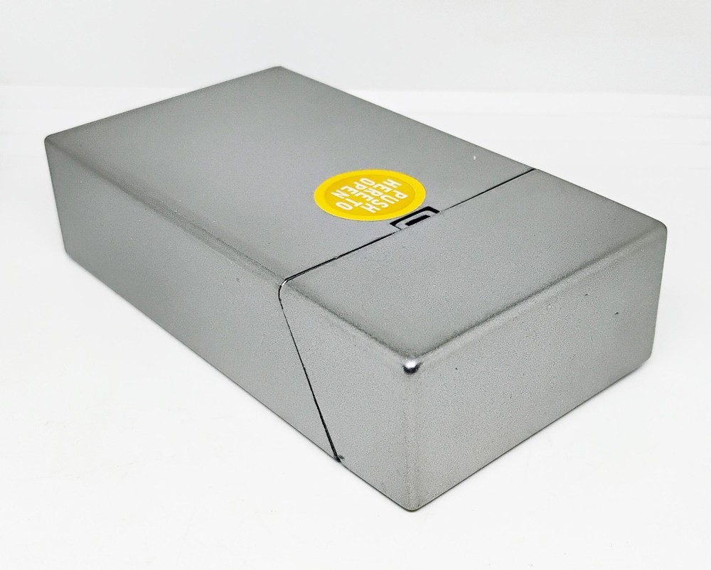 RYO Silver Push To Open Design 100s Size Plastic Cigarette Case