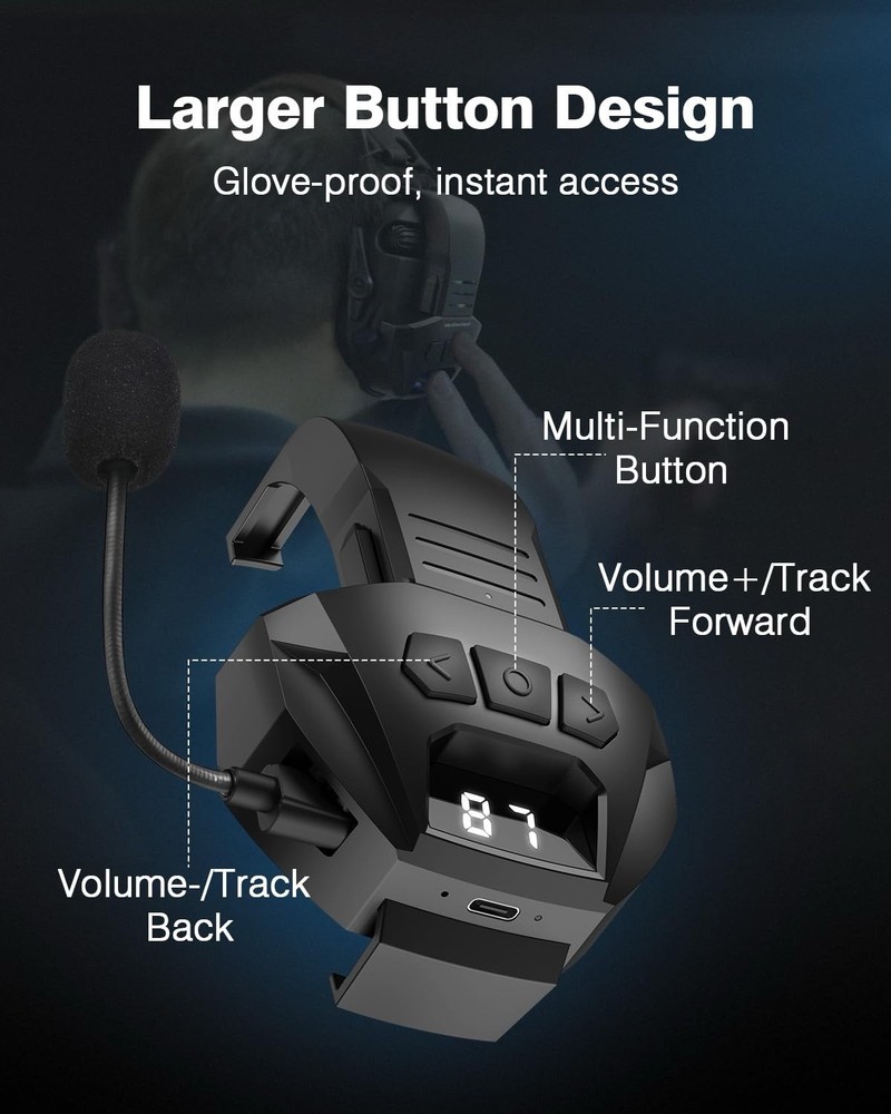 Wireless Bluetooth 5.4 Adapter for Walker's Earmuffs, Portable Receiver for W...