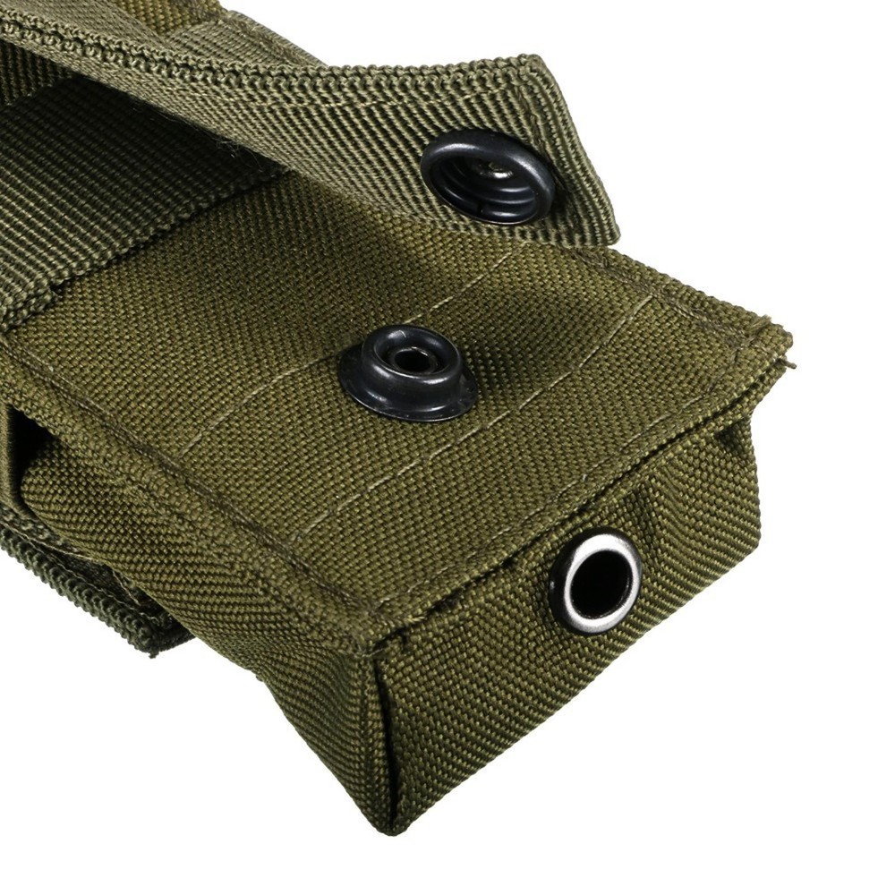 Green Tactical Molle Flashlight Holder Holster Flashlight Pouch Torch Carry Case