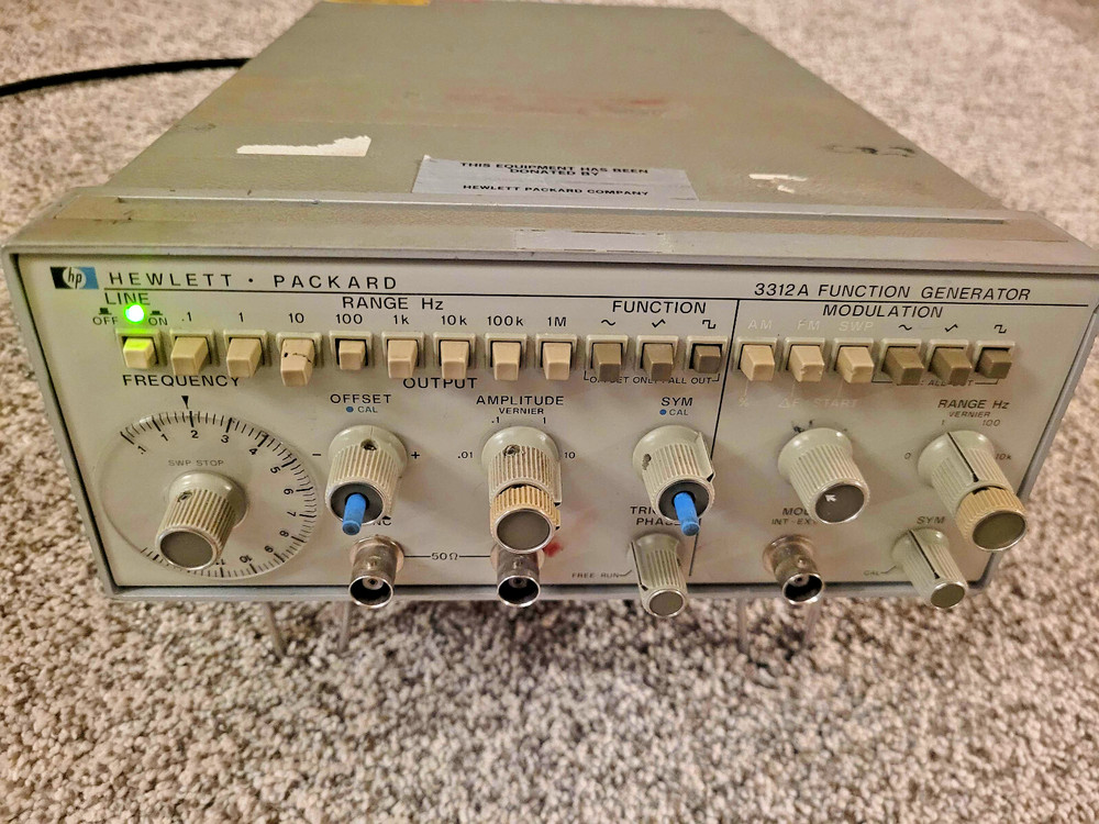HP 3312A Function Generator Modulation