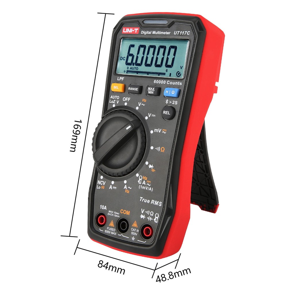 UNI-T UT117C Bluetooth Digital Multimeter True RMS UTCS06A 400A Current Clamp
