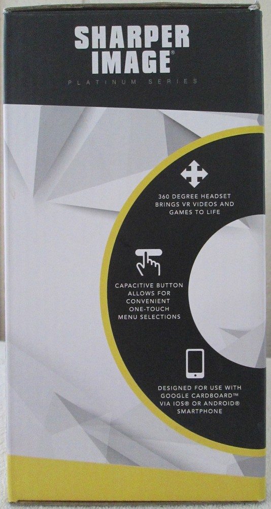 Sharper Image Virtual Reality Smartphone 360 Platinum Series Headset