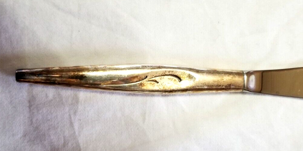 Oneida Community Flight Pattern Silver Plate 6 Dinner Knives VTG 1963 Flatware