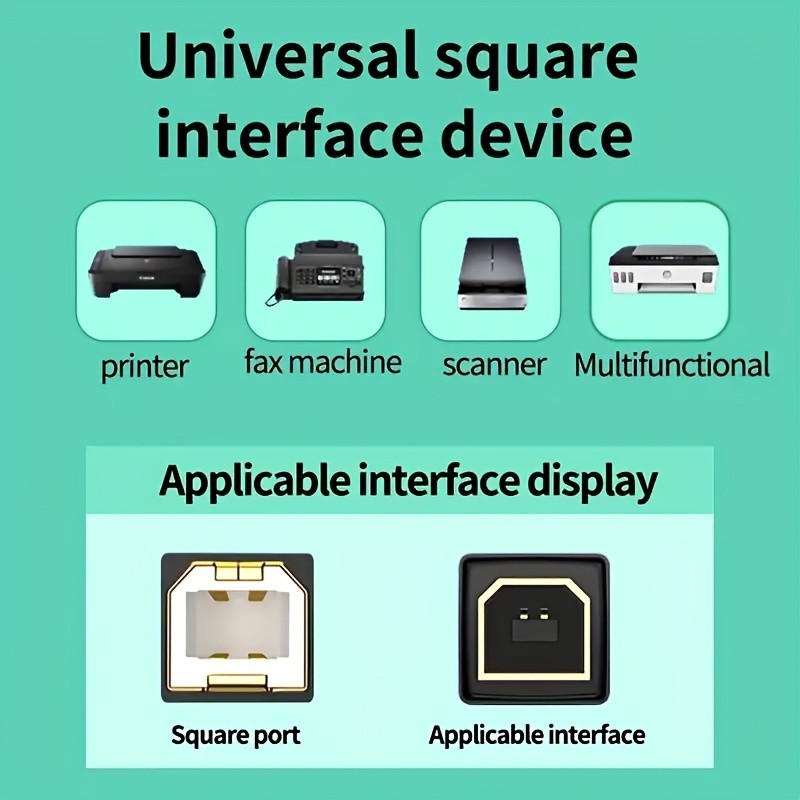 NEW USB 2.0 A TO B High Speed Printer Scanner Premium Cable Cord 1.5m Lot