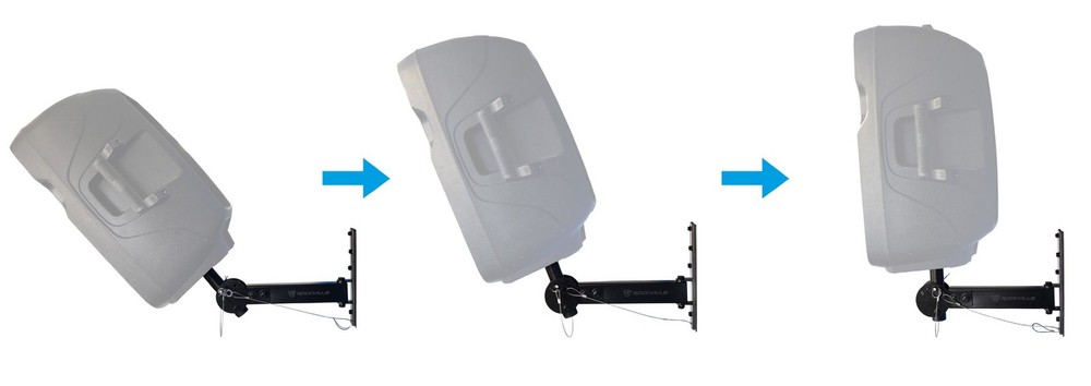 Pair RPW30 Adjustable PA Wall Mount Brackets for QSC E110 Speakers