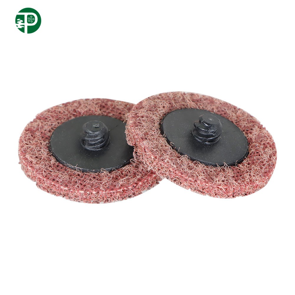 50Pcs 2In Medium Surface Conditioning Discs Roll Lock Die Grinder Sanding Pads