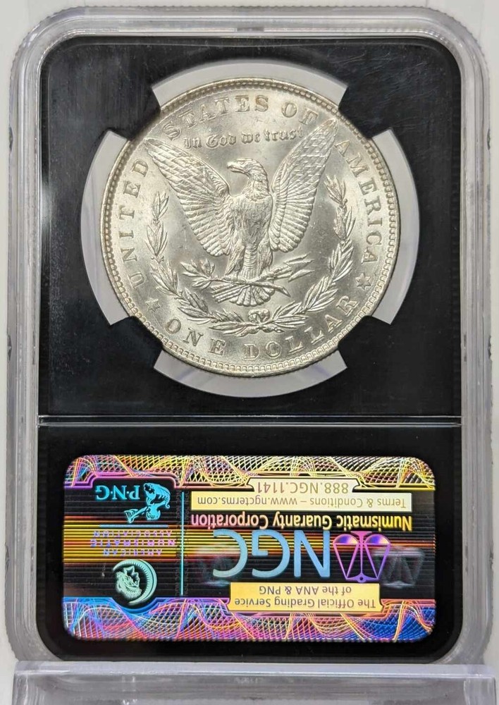 1887 Morgan Silver Dollar NGC MS 62 - Black Core