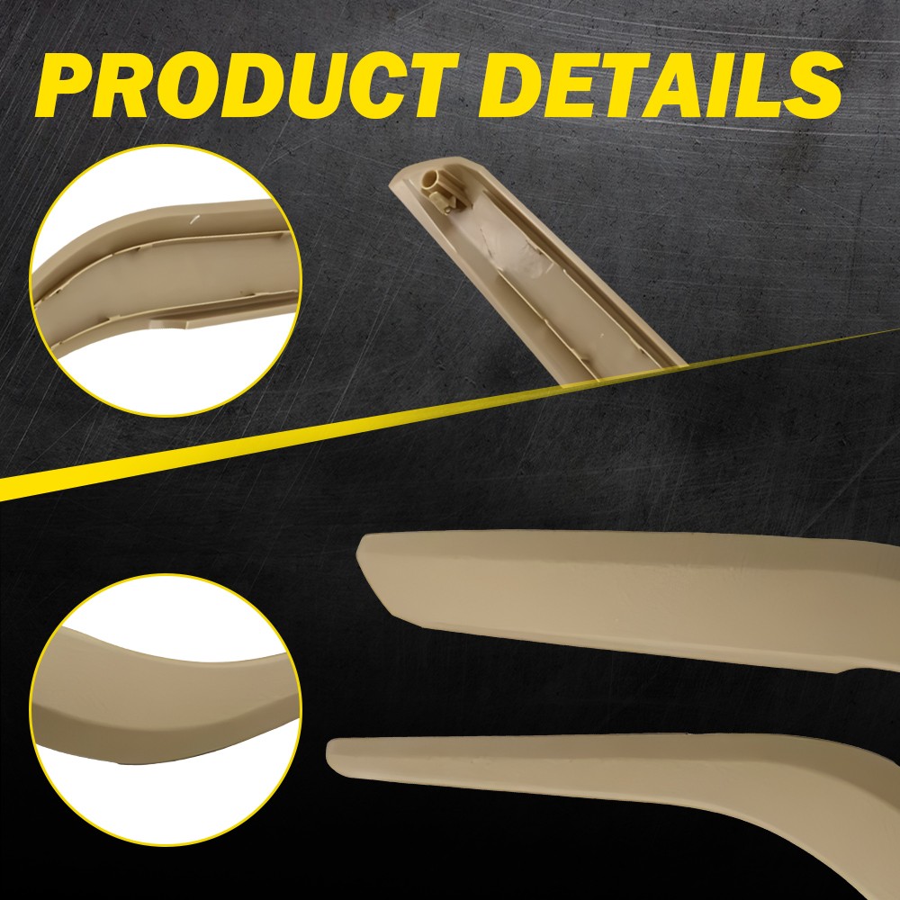 2Pcs Left+Right Inner Door Handle Pull Panel Trim Beige for BMW X1 E84 2009-2015