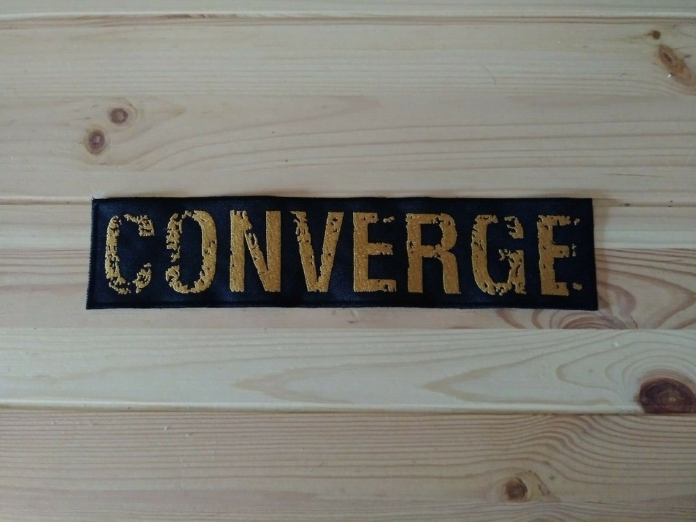 CONVERGE BACK Patch Mastodon Isis Hardcore Metalcore Mathcore Dillinger Escape