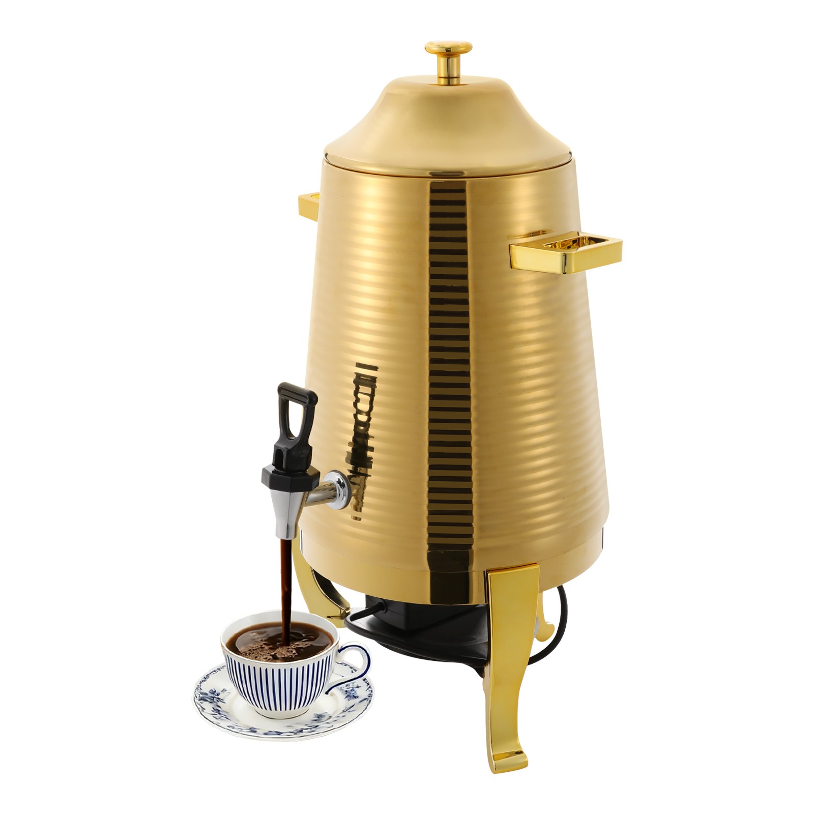 Beverage Dispenser 13L Stainless Steel Hot Drink Dispensing Container with Stand