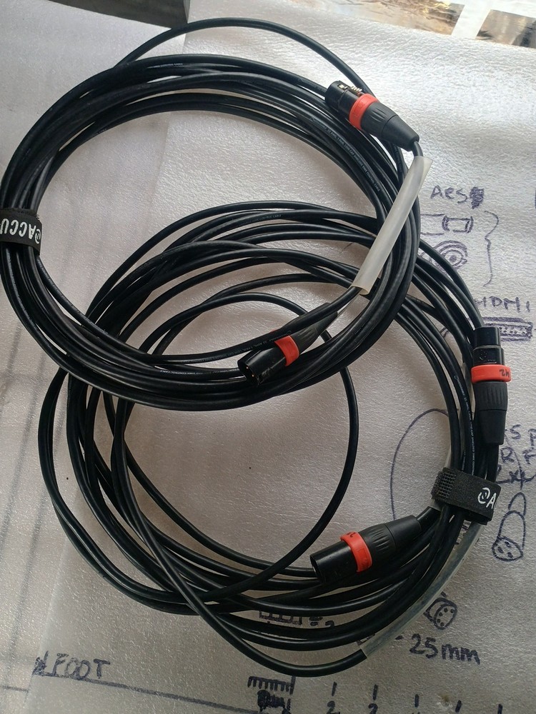 Accu-Cable 3-Pin DMX Cable 25' Ft