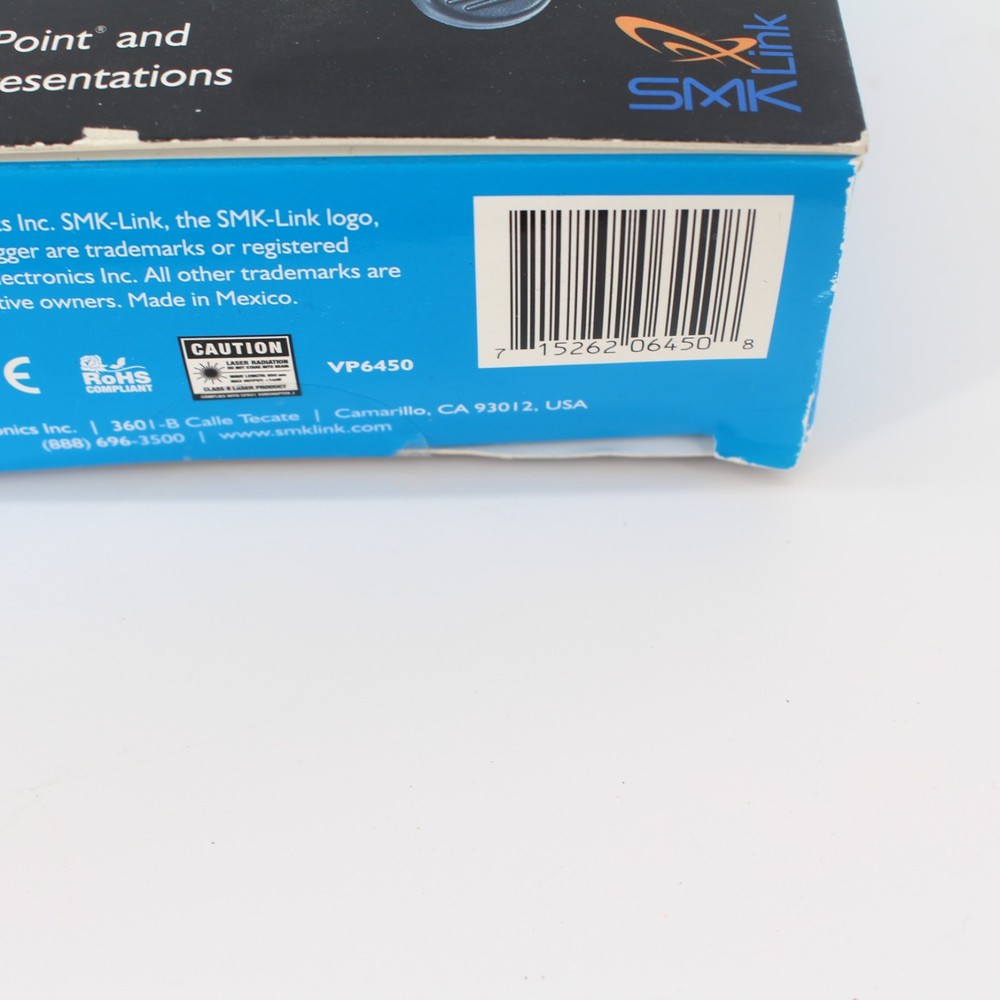 SMK-Link VP6450 Pilot Pro Wireless Powerpoint Presentation Remote + Laser