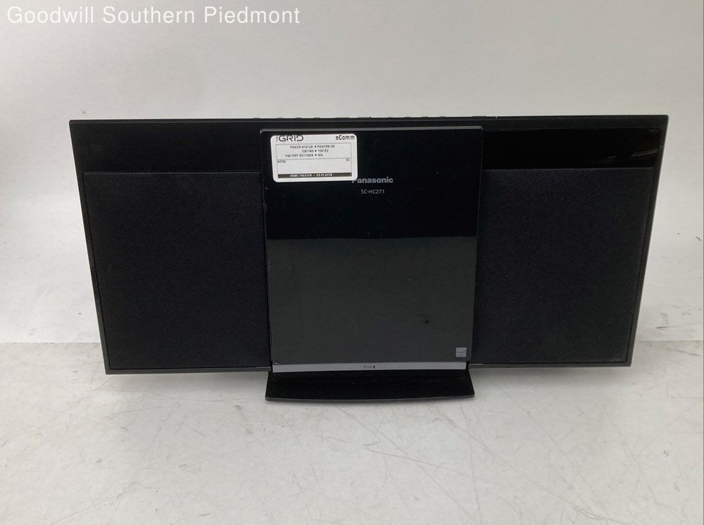 Panasonic SC-HC271 CD Player Compact Stereo System iPod Dock - Tested