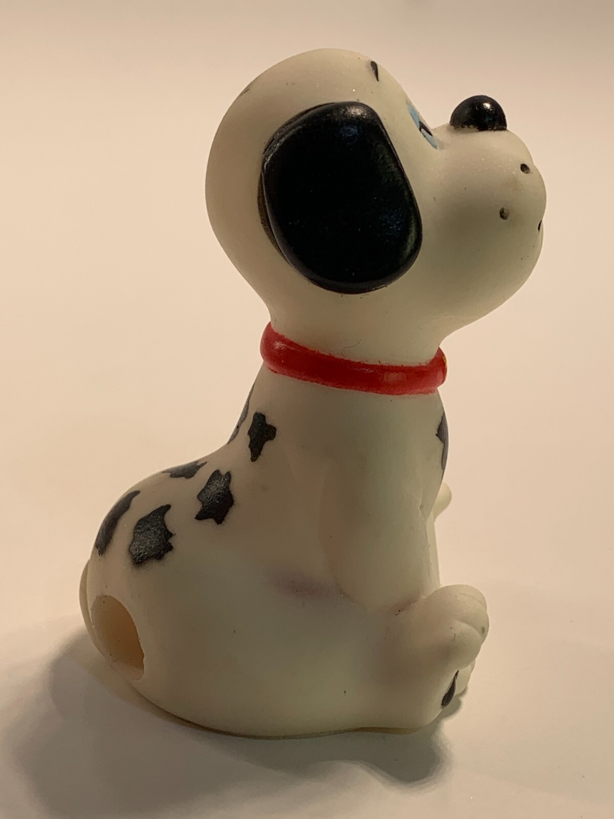 1980-90s Collectible Pencil Sharpener Pound Puppies White Dalmatian Dog B8