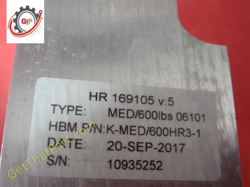 Hill Rom Progressa P7500 Scale Load Beam JR 600lb Short Cable Tested