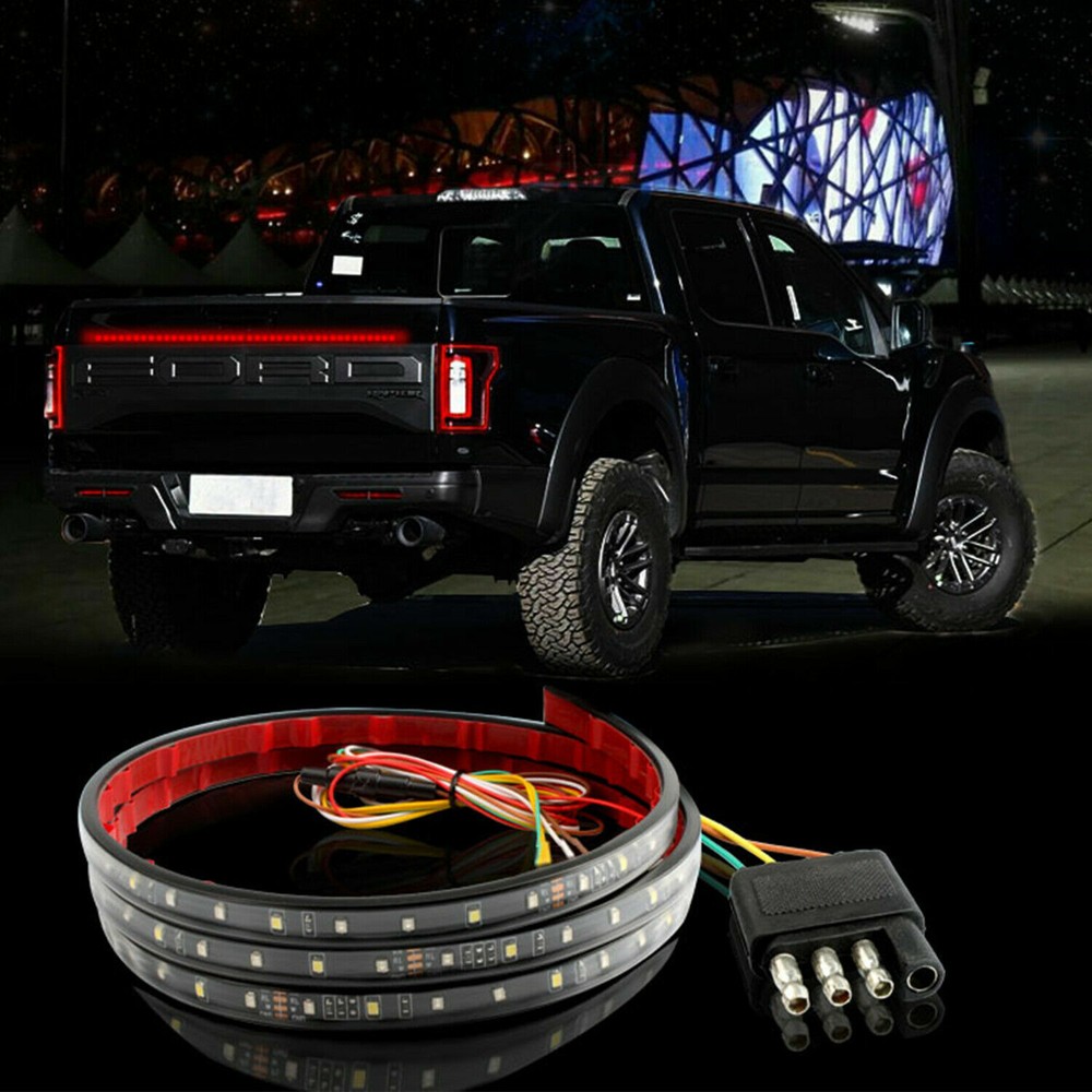 60" INCH LED Strip Tailgate Light Bar Reverse Brake For Chevy Ford Dodge Truck