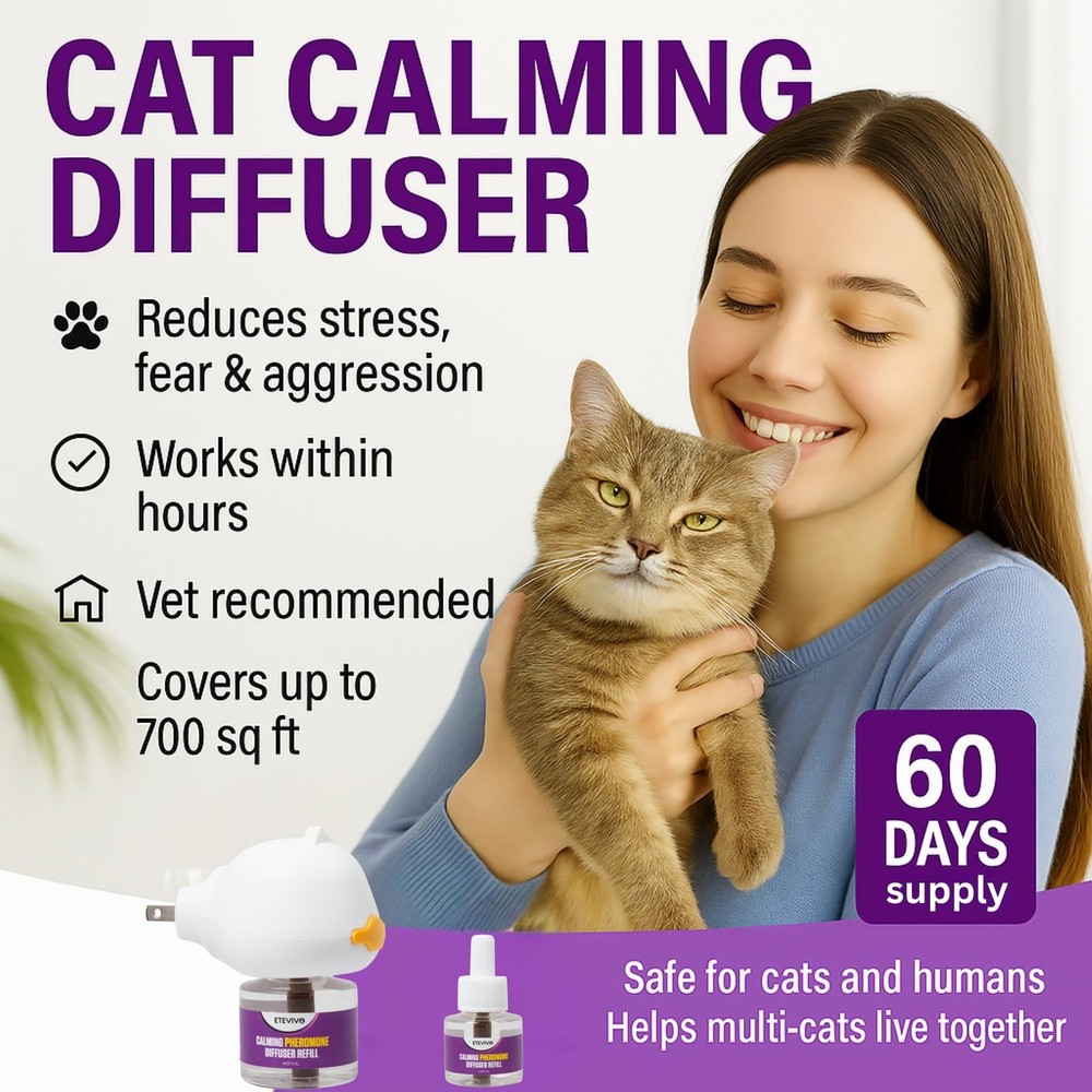 " Therapet MD Cat Diffuser for Cat Anxiety Relief, Cat Pheromones Calmi "