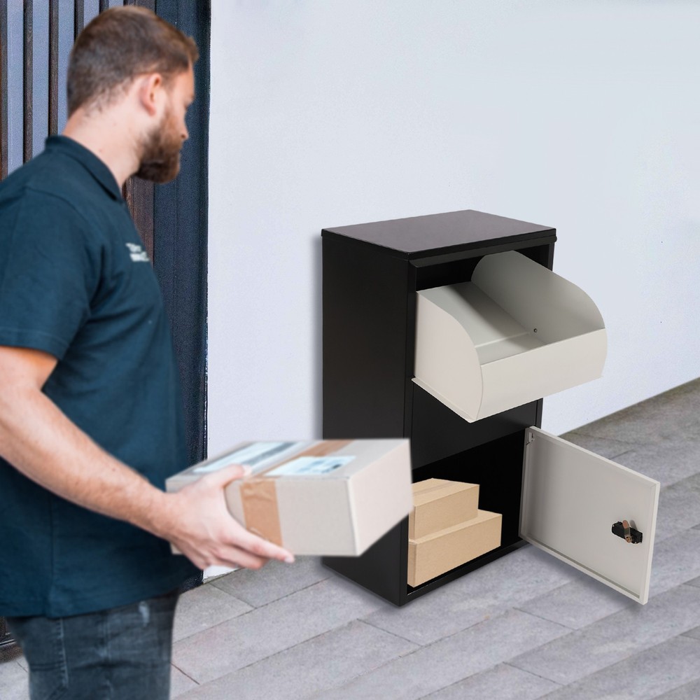 Package Delivery Box, Mail Parcel Drop Box, Lockable Mailbox, Package Container