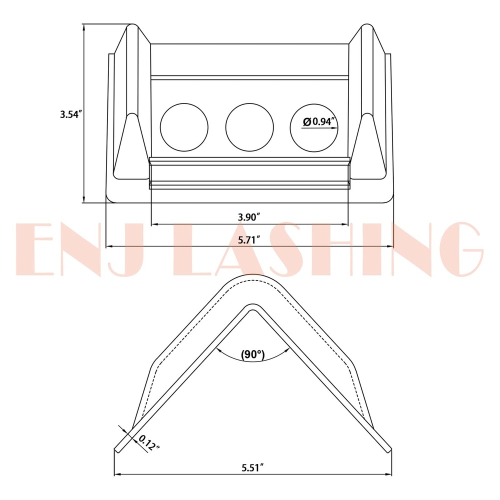 ENJ 40 Pack Flatbed Edge Protector, Corner Tie Down Protector for Orange
