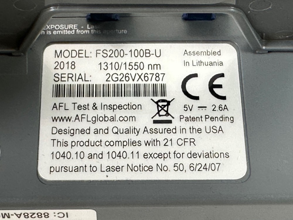 AFL FlexScan FS200-100B-P1-W1 Kit w/ Case FS200-100B-U