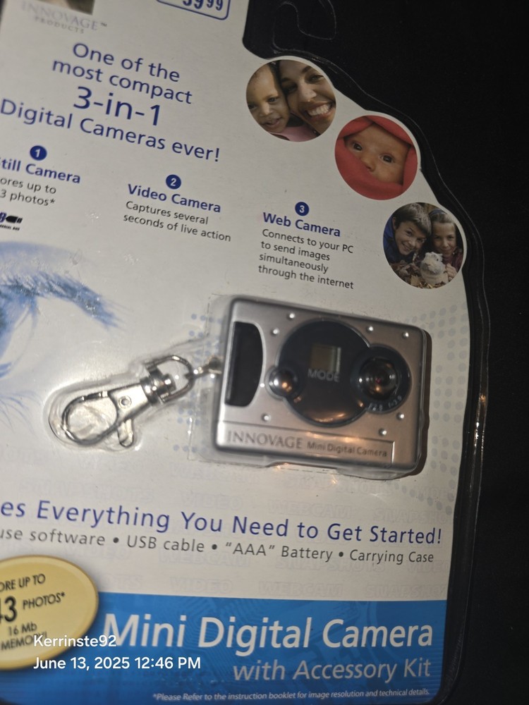 Innovage Mini USB Digital Camera Still Video Web 3-in-1 Camera & Accessory Kit