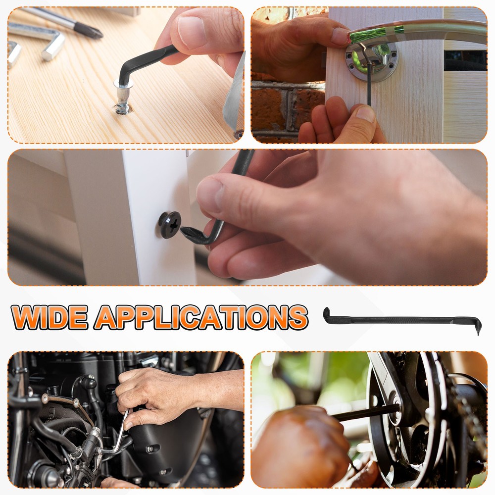 Offset Screwdriver PH2/SL6 Phillips Slotted Right Angle Screw Driver Black