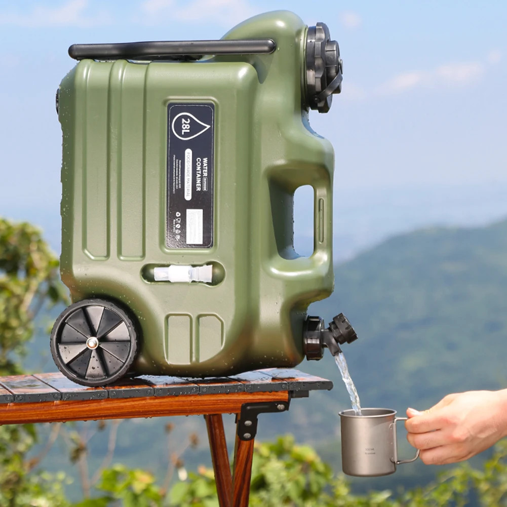 7 Gallon Water Jug, Camping Water Container BPA Free Water Storage with Spigot N