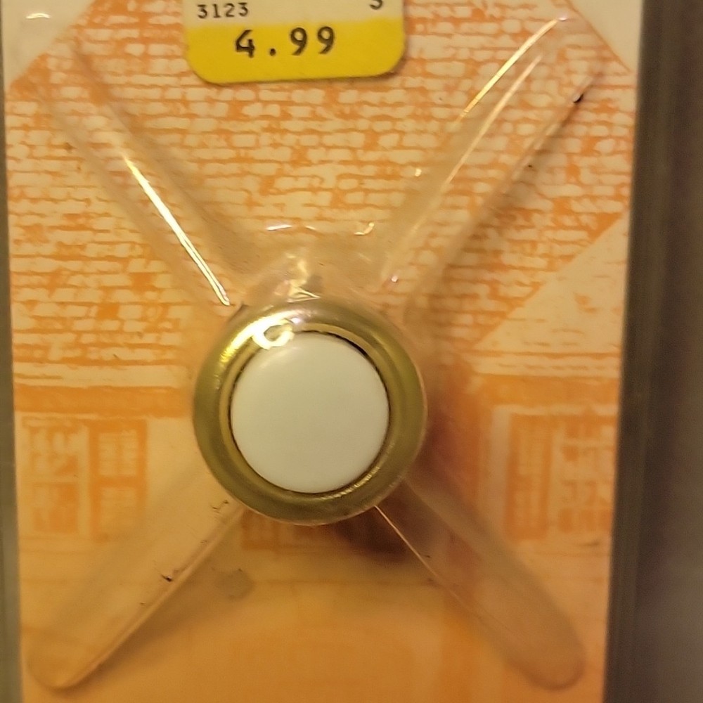 Trine Push Button 455G White Wired From 1994