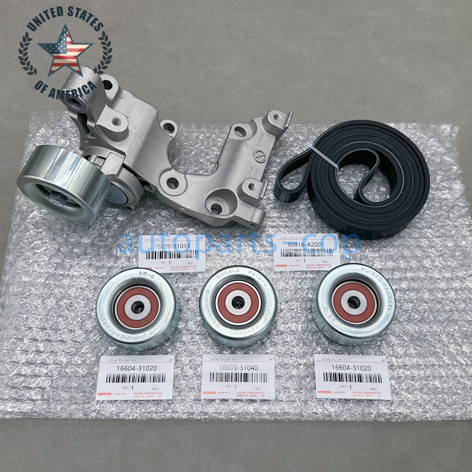 New Drive Belt Tensioner & Idler Pulley Kit For Toyota Tacoma 4Runner Tundra