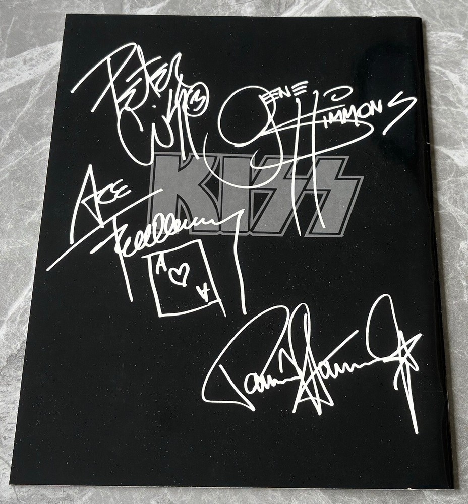 With TOWEL, promo FLYER & card! Kiss JAPAN tour book 1997 Gene Simmons $0 ship