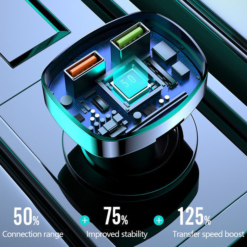 Cargador De Carro Para Celulares Con Blutu Bluetooth Musica Radio FM Llamadas