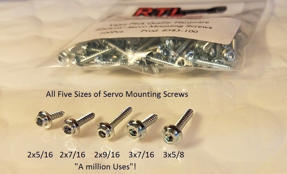 Servo Screws ( 5 sizes) + Balldriver + Telescoping Magnet