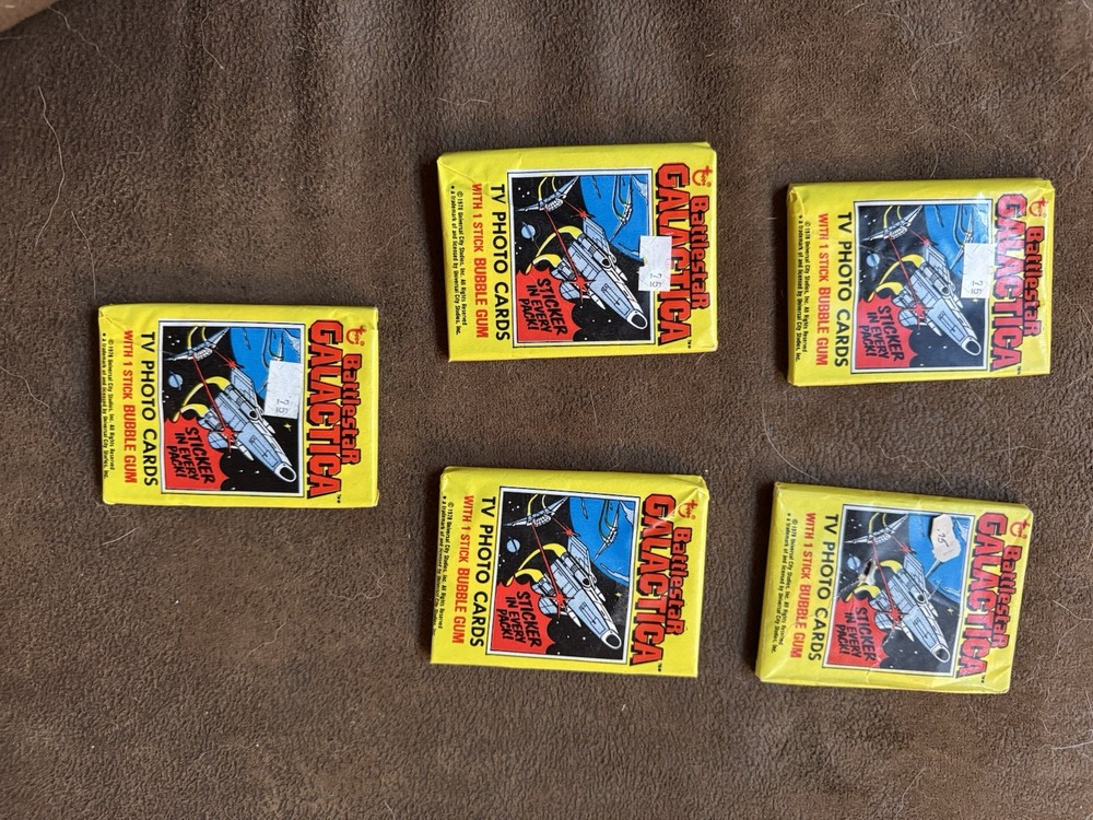 Battlestar Galactica On Open Packs Five Unopened Packs