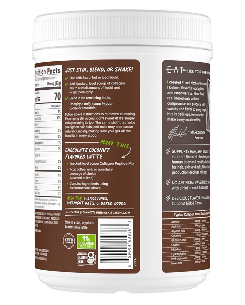 Primal Kitchen Peptide Drink Mix