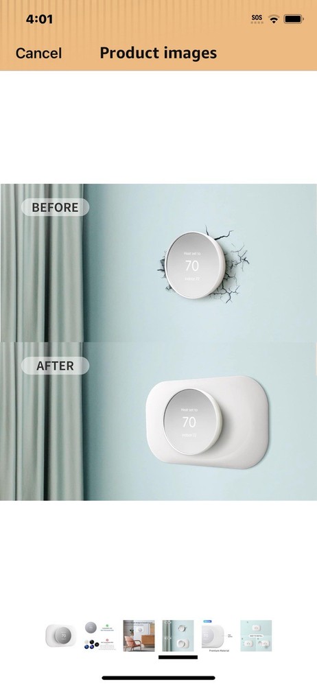 nest thermostat wall plate