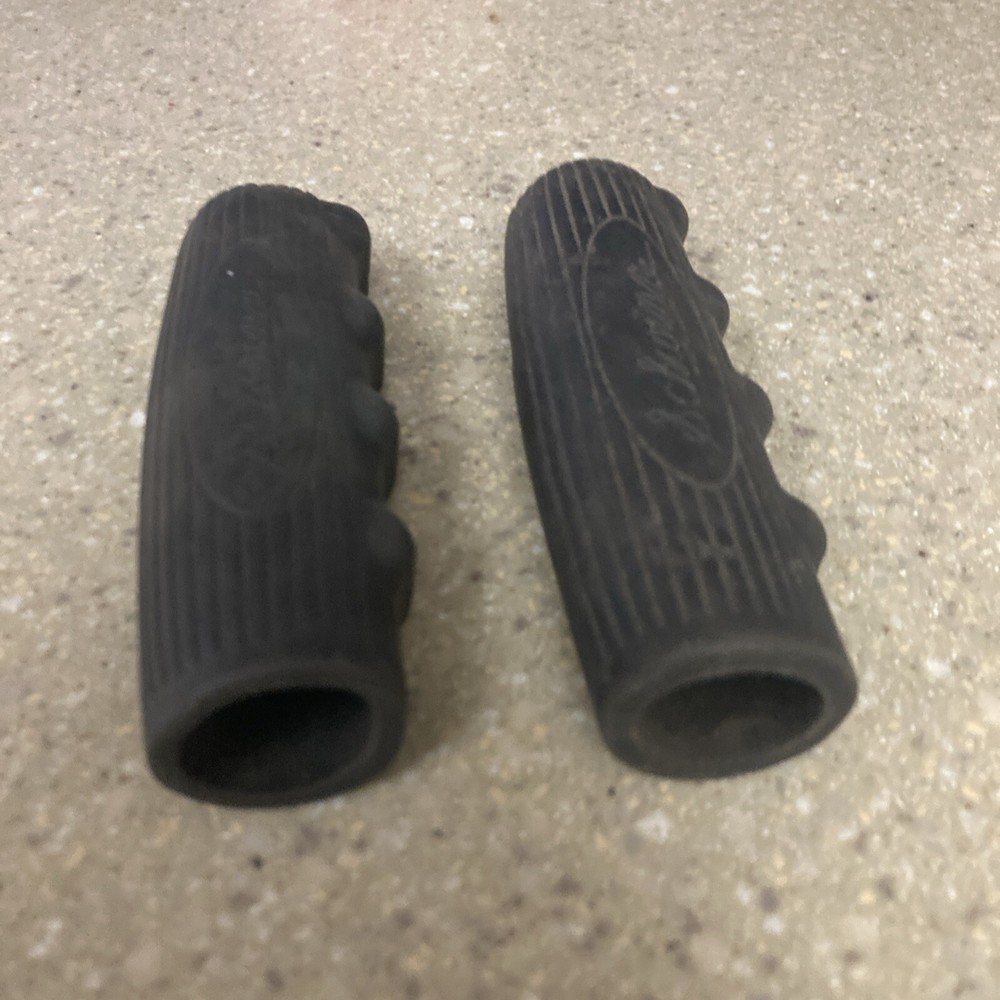 Schwinn Bicycle Script Black Handgrips