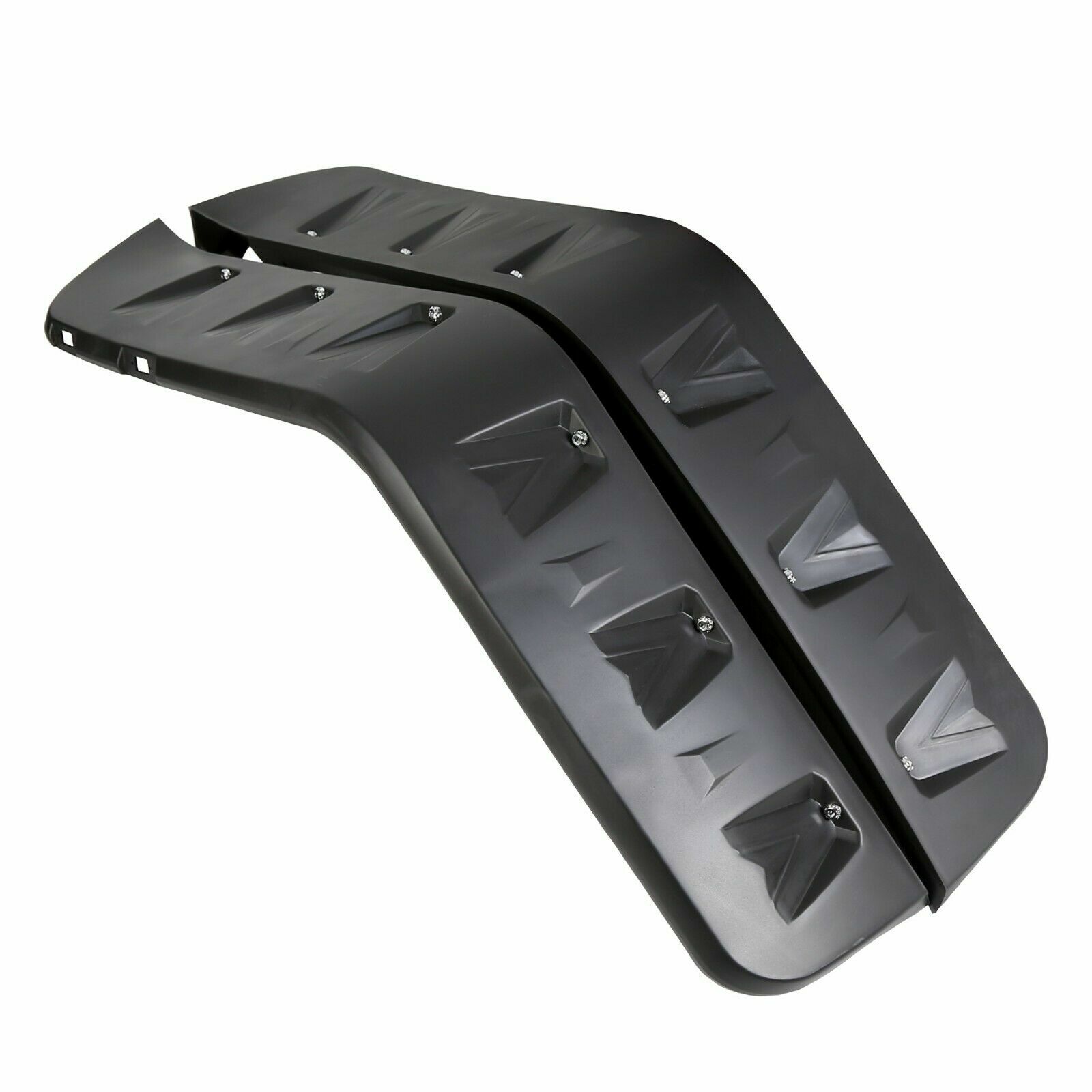 For 07-18 Jeep Wrangler JK Pocket Rivet Style Smooth Fender Flares w/LED 4PCS