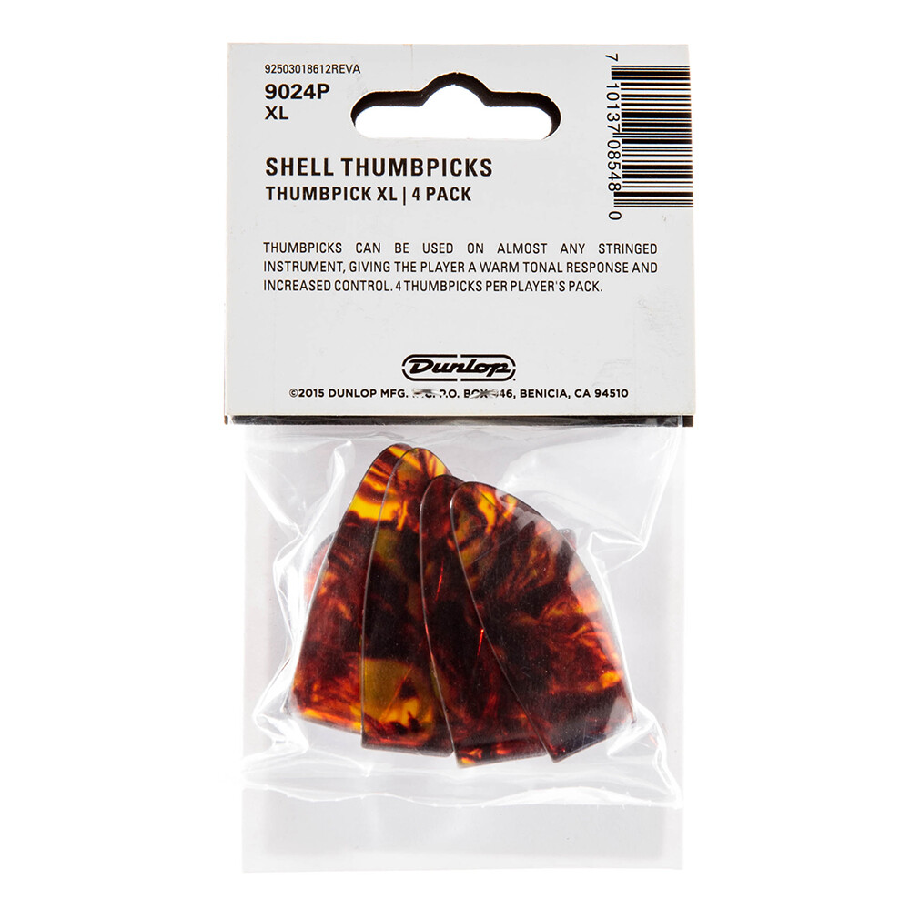 Dunlop 9024P-XL Banjo Thumbpicks, 4-Pack, Extra Large