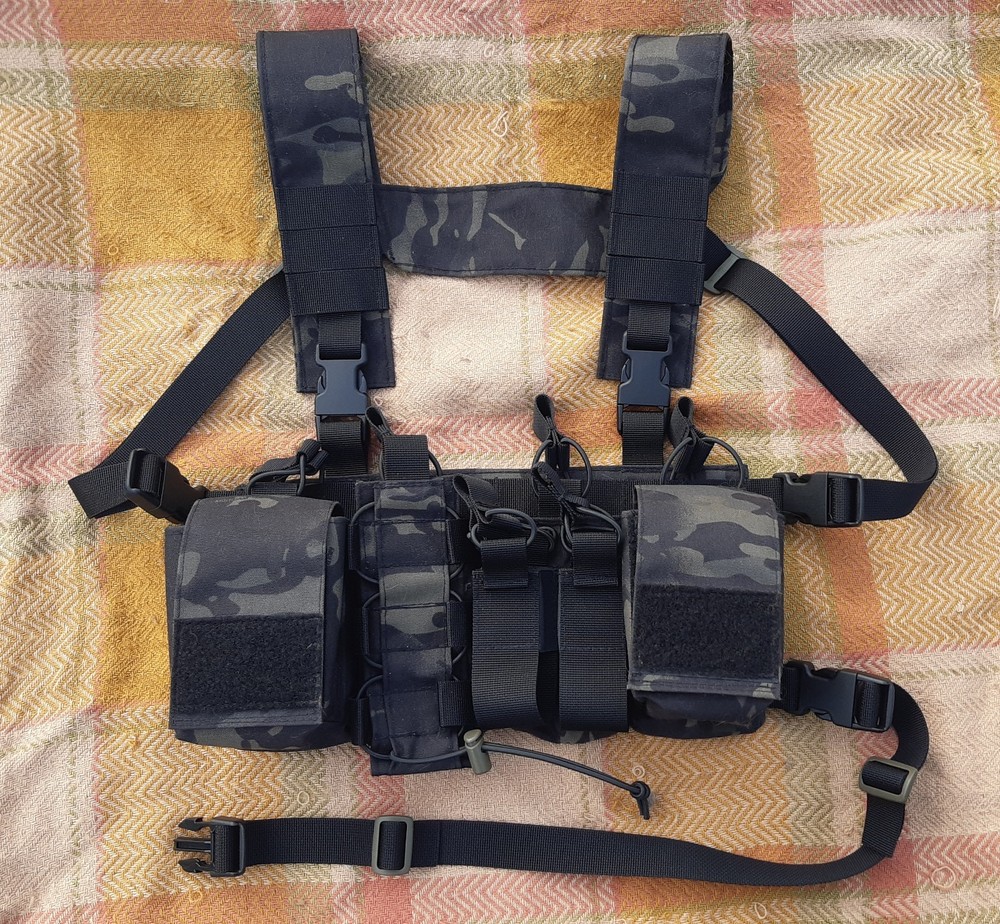 D3CR Style Chest Rig Multicam Black