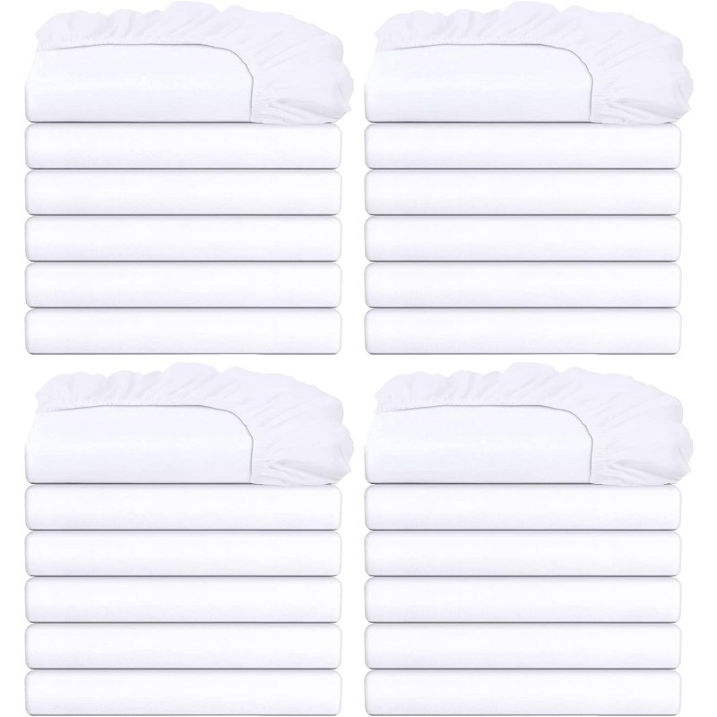 Pack Bedding Twin Fitted Sheets Bulk Fitted Twin Size Bottom Sheets