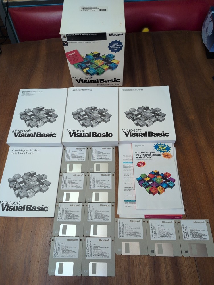 Microsoft Visual Basic Professional Edition Version 4.0 + Control Pack 1.0 3.5"