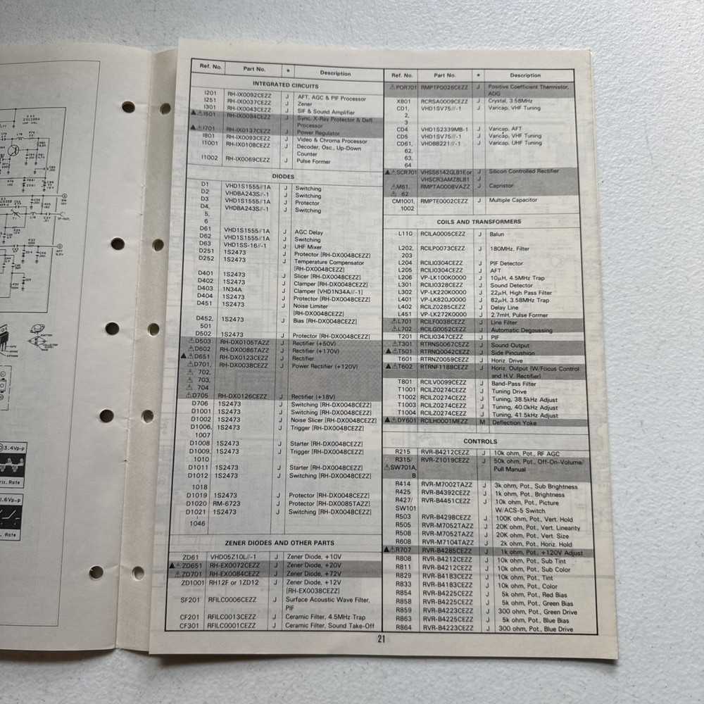 Sharp Electronics Color Television Model C1385 Preliminary Service Information
