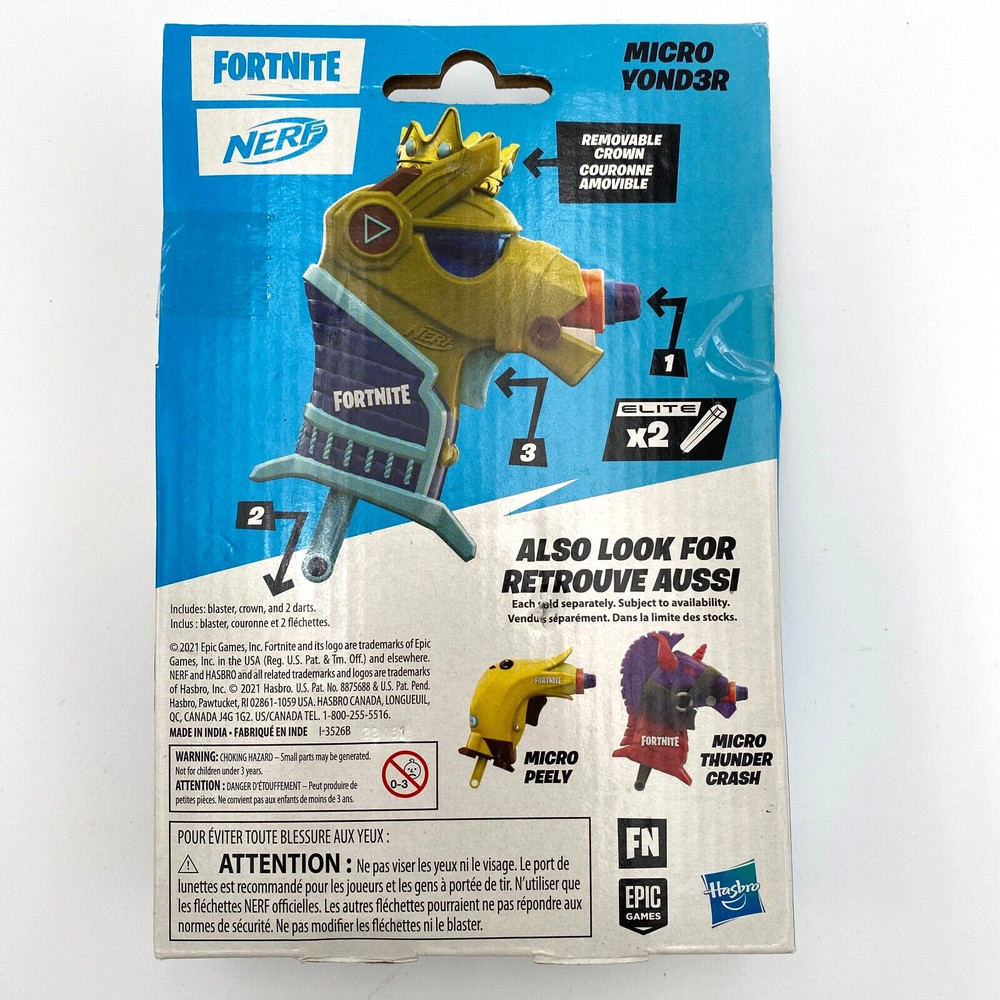 NERF Fortnite Microshots Micro YOND3R Blaster New
