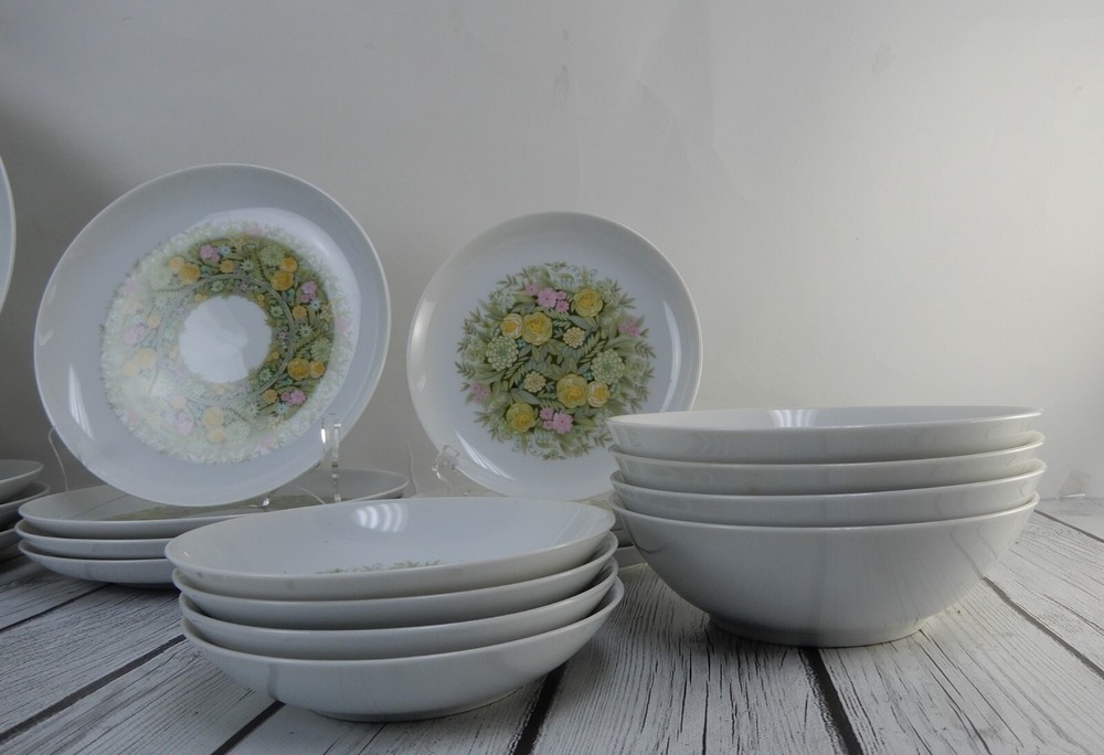 27 Pc 7-Piece 4 Place Setting Noritake Younger Image "BIMINI" 6923 Pattern