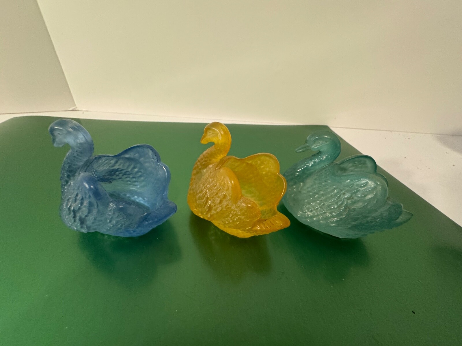 Lot of 6 Vintage Swan Salt Cellar Toothpick Holder Trinket Dish