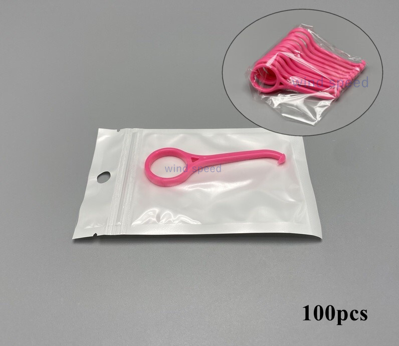 100pcs Dental Orthodontic Aligner Remove Invisible Braces Hook Plastic Tool