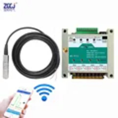 Liquid Water Level Sensor 4-20mA DC Depth Sensor Water Level Transmitter 12-24V