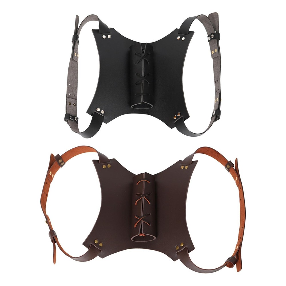 Back Scabbard Back Double Scabbard Carrying Case Medieval Adjustable Strap Frog